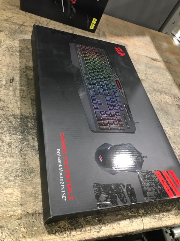 Photo 1 of Redragon Updated S101 Programmable Gaming Keyboard and Mouse, RGB Backlit Keyboard Mouse with Software, Independent Macro Record Keys, Value Combo Set