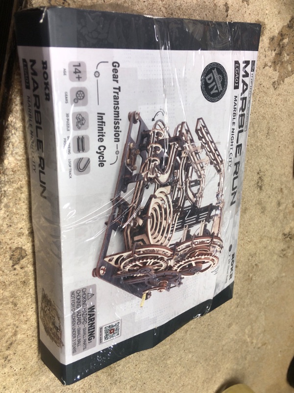 Photo 1 of ROKR 3D Wooden Puzzles for Adults Marble Run Model Building Kit(LGA01 Marble Night City)