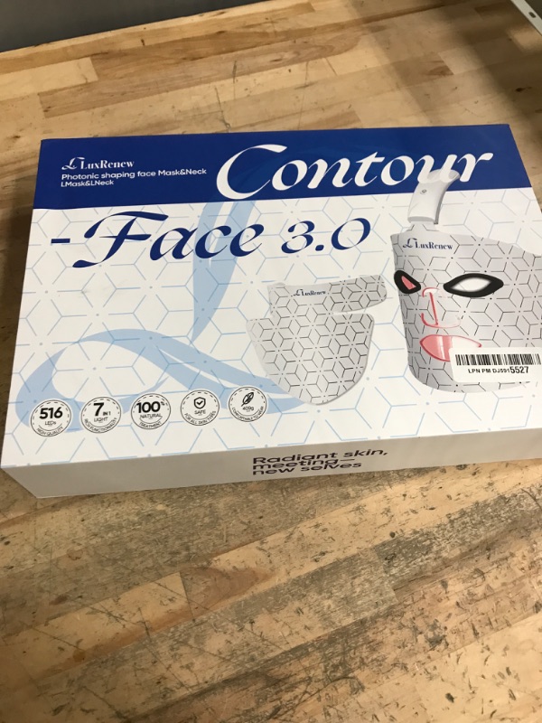 Photo 1 of LuxRenew Red Light Therapy Mask & Neck,7 Colors Led Face Mask Light Therapy, Portable and Rechargeable [LMask&LNeck]