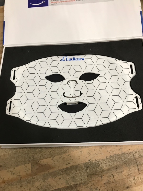 Photo 1 of LuxRenew Red Light Therapy Mask & Neck,7 Colors Led Face Mask Light Therapy, Portable and Rechargeable [LMask&LNeck]