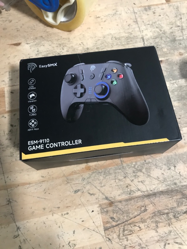 Photo 1 of EasySMX Wireless Gaming Controller for Windows PC/Steam Deck/PS3/Android TV BOX, Dual Vibrate Plug and Play Gamepad Joystick with 4 Customized Keys, Battery Up to 14 Hours, Work for Nintendo Switch