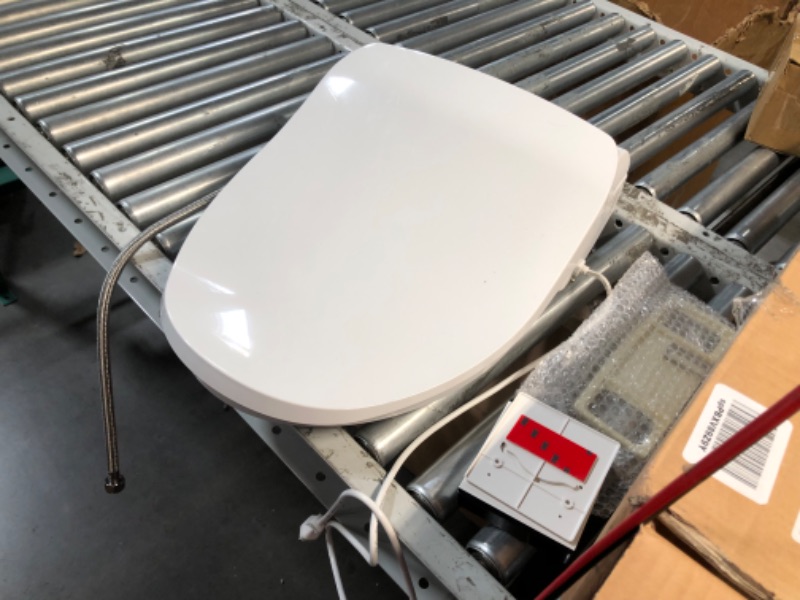 Photo 6 of ***USED AND DIRTY - UNABLE TO TEST***
Bio Bidet Slim Two Electric Bidet Toilet Seat Elongated, Warm Water, Heated Seat, Night Light, Front and Rear Wash, Wireless Remote Control, White