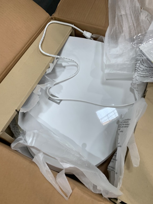 Photo 7 of ***USED AND DIRTY - UNABLE TO TEST***
Bio Bidet Slim Two Electric Bidet Toilet Seat Elongated, Warm Water, Heated Seat, Night Light, Front and Rear Wash, Wireless Remote Control, White