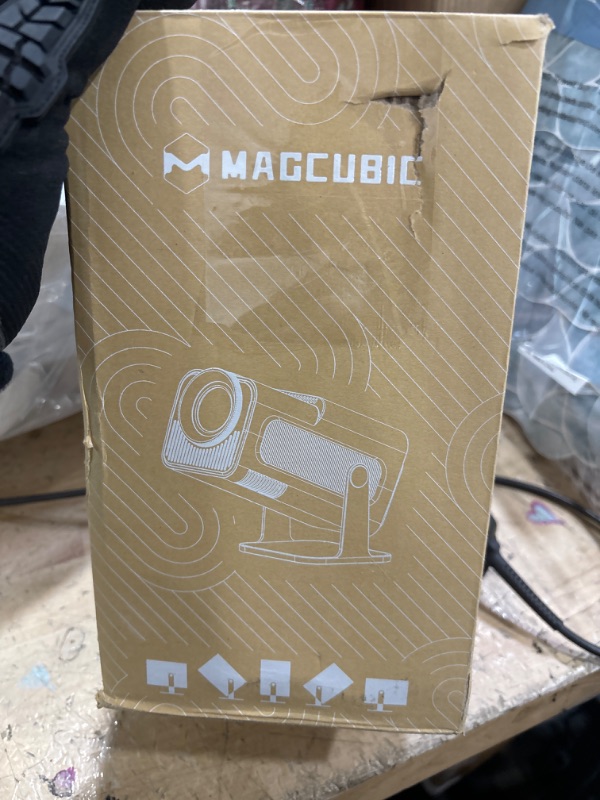 Photo 1 of Mini Projector, Magcubic HY320 Native 1080P Wired Bluetooth Projector, Auto Keystone Portable Video Projector, Home Movie Projector, 180 Degree Flip, Synchronize Smartphone by USB for Entertainment