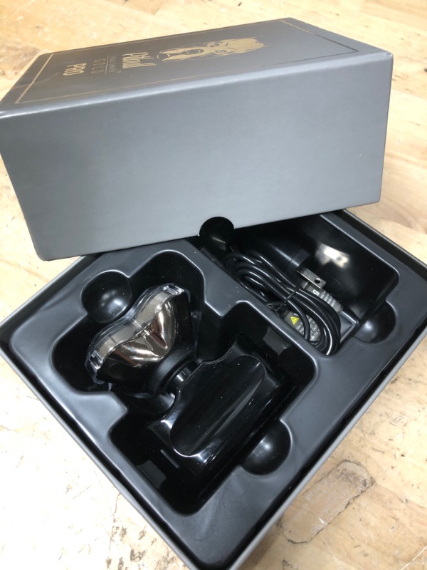 Photo 1 of *powers on** Skull Shaver Pitbull Gold PRO Head and Face Shaver: Holiday Gift Set for Men, 5-in-1 Premium Bald Head Electric Head Shaver, Wet and Dry Easy Head Shaver