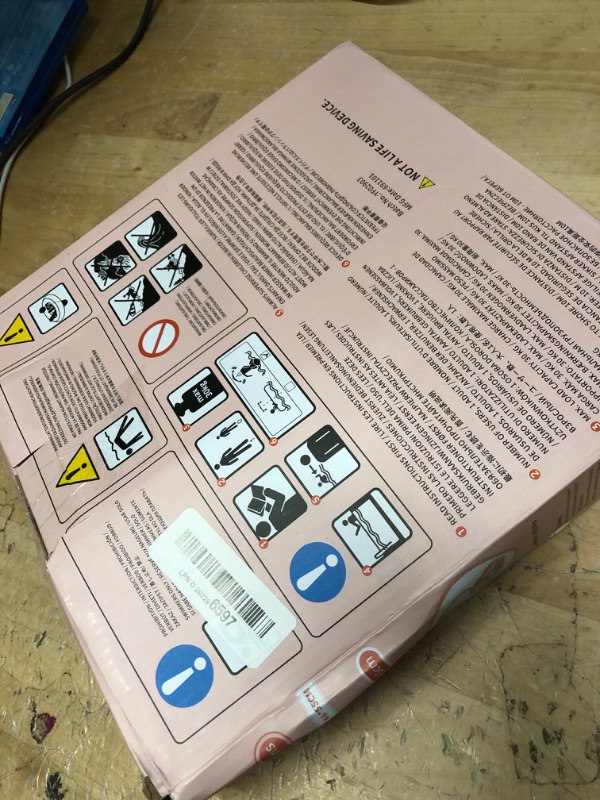 Photo 1 of Free Swimming Baby Inflatable Baby Swim Float with Sun Canopy Size Improved Infant Pool Floaties Swimming Pool Toys for The Age of 3-36 Months (Pink, Small)