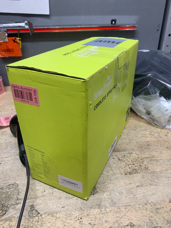 Photo 1 of SnapFresh Cordless Paint Sprayer, Power Paint & HVLP Sprayer Gun, Electric Paint Sprayer Gun for Painting Ceiling, Fence, Cabinets, Walls (Battery Not Included)