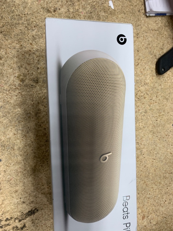 Photo 2 of Beats Pill - Portable Bluetooth Speaker- Up to 24H Battery Life, Water Resistant, Bluetooth, Apple & Android Compatible, Seriously Loud Sound for Home, Outdoor and Travel- Champagne Gold