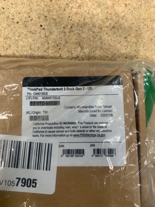 Photo 5 of **FOR PARTS ONLY** Lenovo ThinkPad USB-C UltraDock With 90W 2 Prong AC Adapter (40A90090US, USA Retail Packaged)