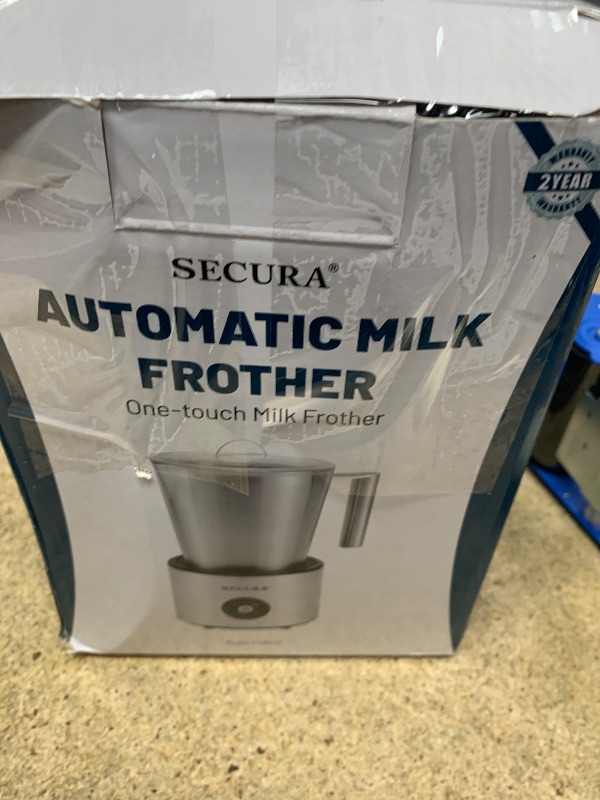 Photo 2 of ***MISSING ACCESSORIES**
Secura Automatic Milk Frother, 4-in-1 Electric Milk Steamer, 17oz Detachable Hot/Cold Foam Maker, Milk Warmer for Latte, Cappuccinos, Macchiato, Hot Chocolate, with Silicone Spatula & 2 Whisks