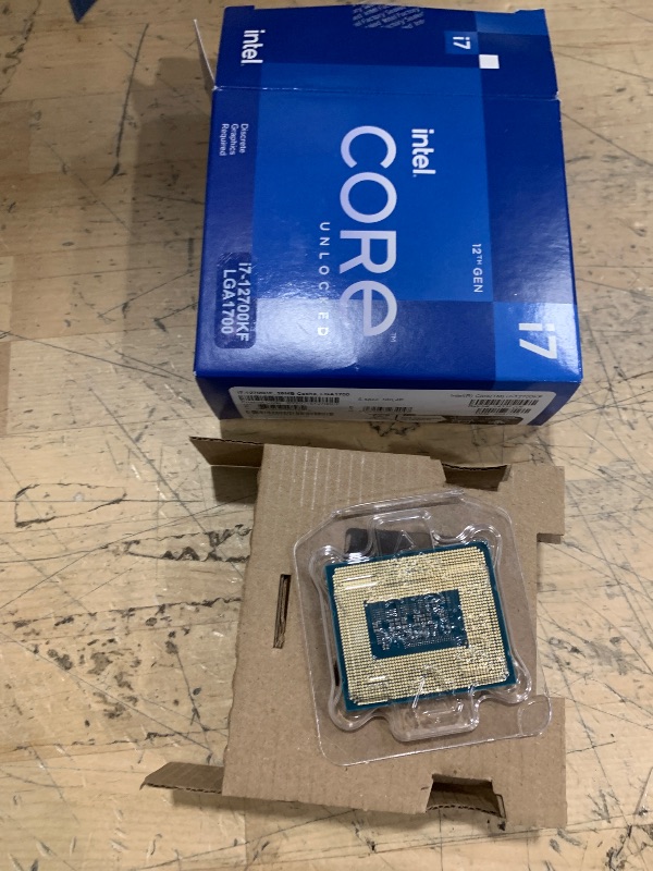Photo 1 of Intel® Core™ i7-12700KF, 12-Core Desktop Processor (8P+4E) up to 5.0GHz, LGA1700 125W 600 Series Chipset