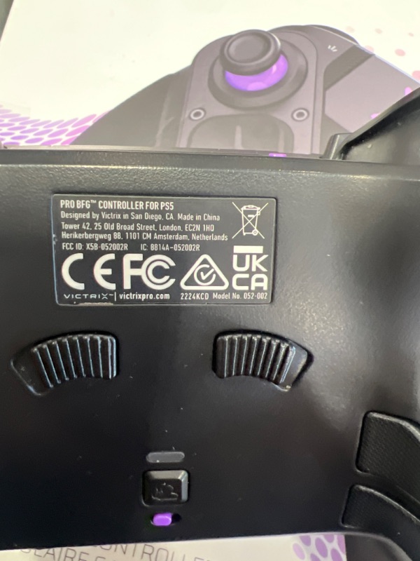 Photo 1 of PDP Victrix Pro BFG Wireless Gaming Controller for Playstation 5 / PS5, PS4, PC, Modular Esports Gamepad, Remappable Buttons, Customizable Triggers/Paddles/D-Pad/Fightpad, PC App, Black