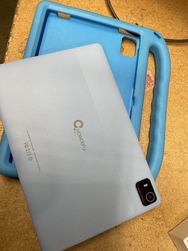 Photo 1 of CWOWDEFU Kids Tablet, 10-inch Android 14 Tablet for Kids with Protective Case, Kids Pad has 6000 mAh, 8(4+4) GB RAM, 128 GB ROM, WiFi 6, Bluetooth 5.0, Gift for Children (Blue)