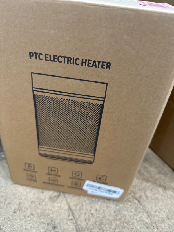 Photo 1 of Feculs Space Heater Indoor, 1500W Space Heaters for Indoor Use with Remote, Office Heater with Thermostat, Quiet Heater with 12H Timer, 90°Oscillation, Portable Safety Heater for Bedroom Office Indoor