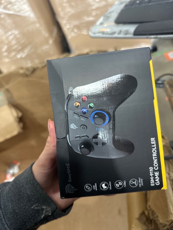 Photo 1 of EasySMX Wireless Gaming Controller for Windows PC/Steam Deck/PS3/Android TV BOX, Dual Vibrate Plug and Play Gamepad Joystick with 4 Customized Keys, Battery Up to 14 Hours, Work for Nintendo Switch