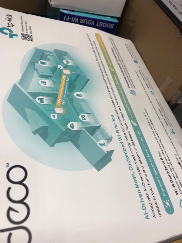 Photo 1 of TP-Link Deco WiFi 6 Mesh WiFi System(Deco X20) - Covers up to 4000 Sq.Ft. , Replaces Wireless Internet Routers and Extenders, 2-Pack