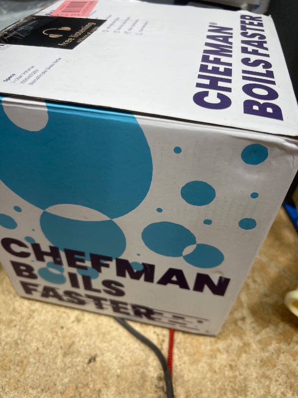 Photo 1 of Chefman Electric Kettle with Tea Infuser, 1L 1500W, Removable Lid for Easy Cleaning, Boil-Dry Protection, Stainless Steel Filter, BPA Free, Auto Shut Off Hot Water Boiler, Small Electric Tea Kettle