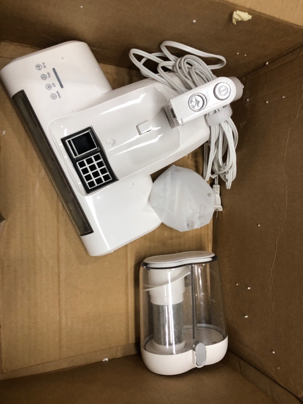 Photo 1 of Mattress Vacuum Cleaner Bed Vacuum Cleaner with 16Kpa Suction 253.7nm UV-C Light & 40000 Rpm/Min Brushroll Rotation & HEPA Filter & Heating Tech, Includes A Spare Filter ,600W, (Ultra-UVC-K16, Corded)