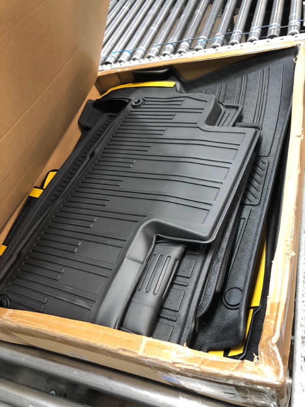Photo 1 of HOUCLEMIC 12PCS Floor Mats for Rivian R1S 2022-2024, Cargo Liner Mat 3rd Rear Back Seat Cover and Thicken 2.3cm Front Cargo Liners Mat with Upper and Lower Layer for 2024 Rivian R1S Accessories