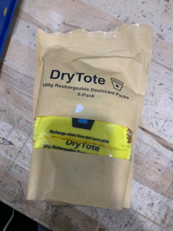 Photo 1 of 100g Rechargeable Desiccant Pack of 5 - Moisture Absorbing Bag - Desiccant Dehumidifier for Storage Bins and Totes …