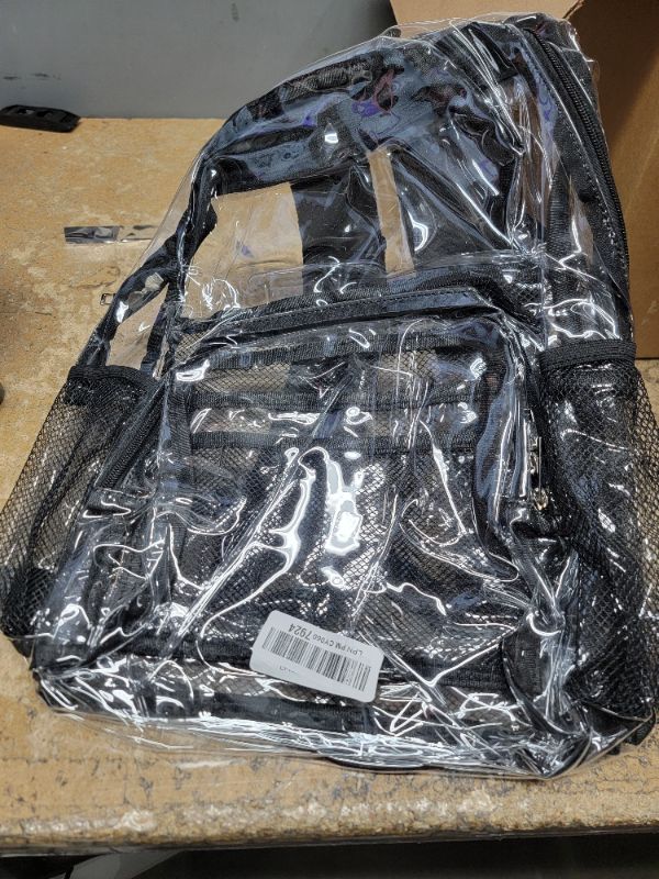 Photo 1 of Heavy Duty Large Clear Backpack