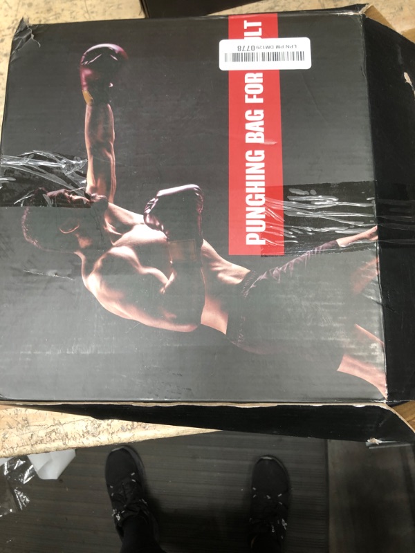 Photo 1 of 69'' Standing Punching Bag for Adults with Stand, Heavy Bag Boxing Equipment Kicking Bag Inflatable Kick Boxing Bag with Stand for Training MMA Muay Thai Fitness