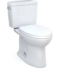 Photo 1 of Drake Modern 2-Piece 1.28 GPF Single Flush Elongated ADA Comfort Height Toilet 10in Rough-In Cotton White, Seat Included