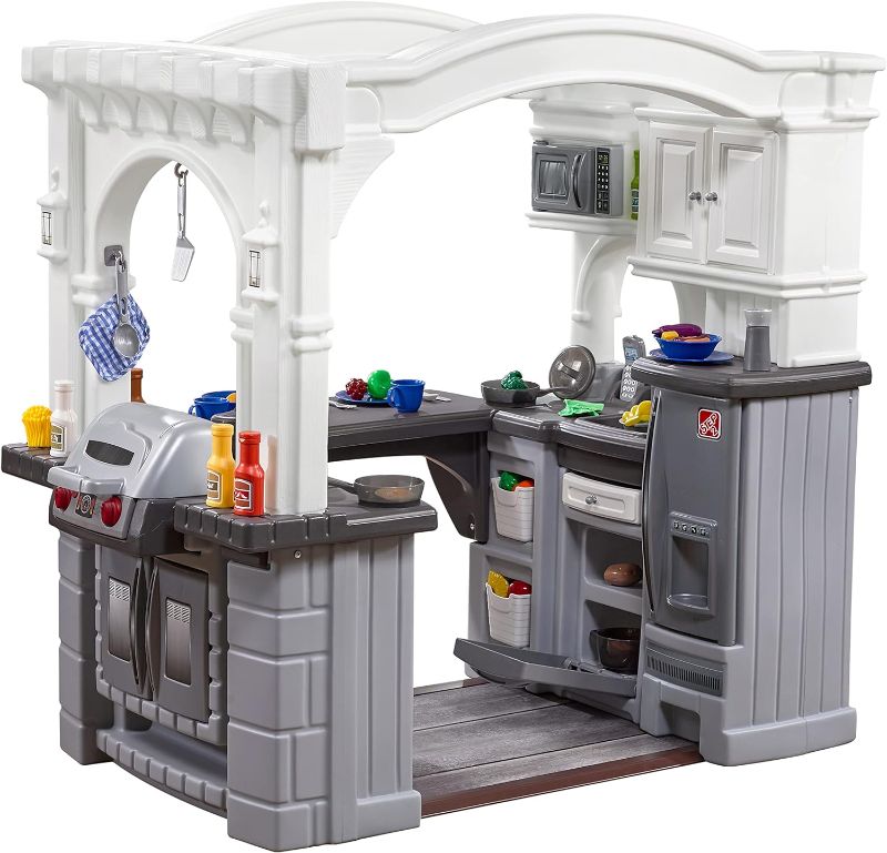Photo 1 of ***see comment****Step2 Grand Walk-in Kitchen & Grill Kids Playset, Indoor/Outdoor Kitchenette, Interactive Play with Lights and Sounds,