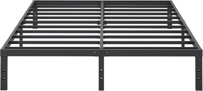 Photo 1 of 10 Inch Queen Bed Frame, Platform Metal Bed Frame Queen Size Heavy Duty Steel Slat Mattress Foundation,