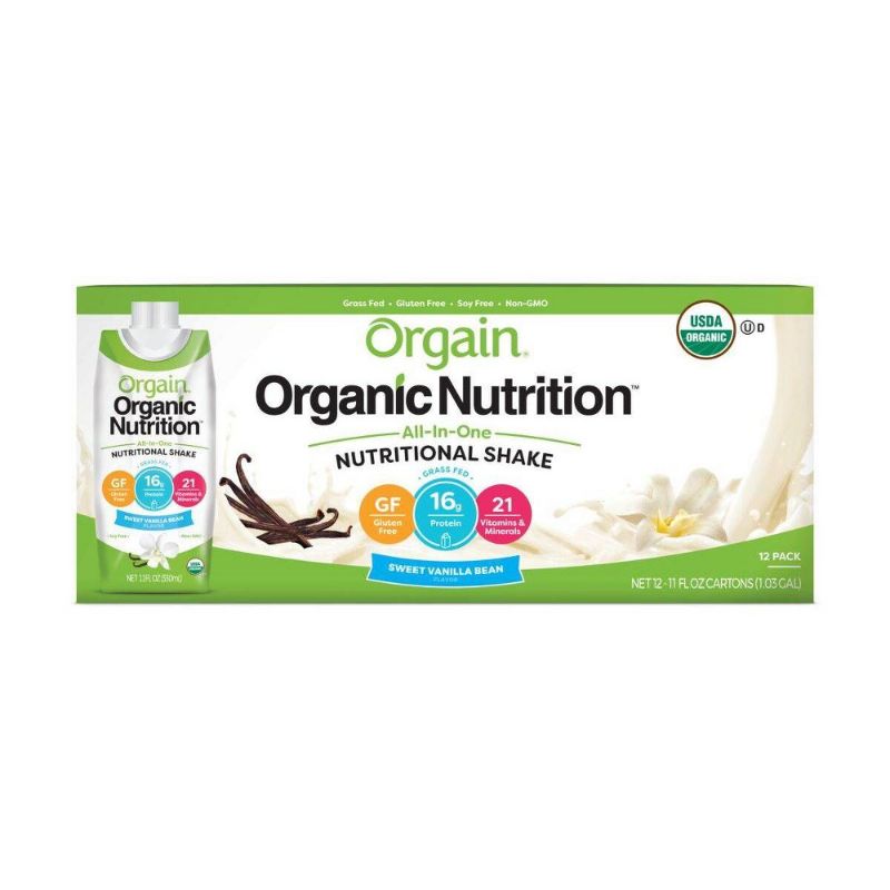 Photo 1 of 
Orgain Organic Nutrition Shake Sweet Vanilla Bean 12 Shakes