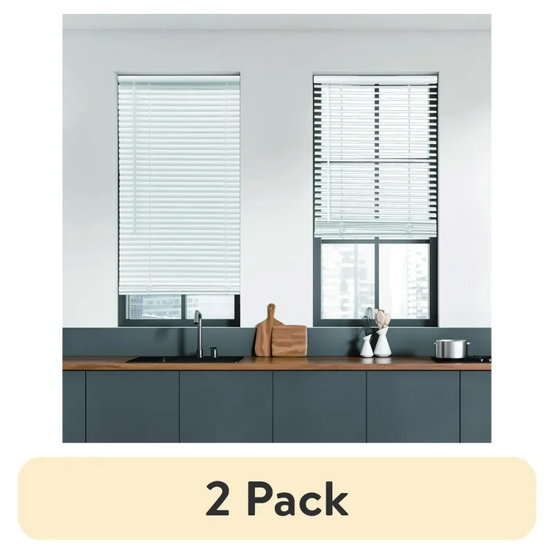 Photo 1 of (2 pack) Mainstays 42X64 rPET Room Darkening White
