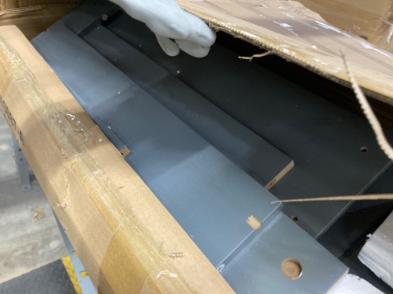 Photo 1 of ****MISSING OTHER BOX, PARTS ONLY***HOMEFORT 41" Farmhouse Kitchen Pantry, Storage Cabinet with Doors and Adjustable Shelves for Kitchen, Living Room and Dinning Room in Grey