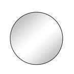 Photo 1 of Fabuday Black Round Mirror 30 Inch - Large Circle Mirror for Bathroom, Living Room, Hallway, Entryway, Matte Aluminum Frame Circular Mirrors for Wall Decor
