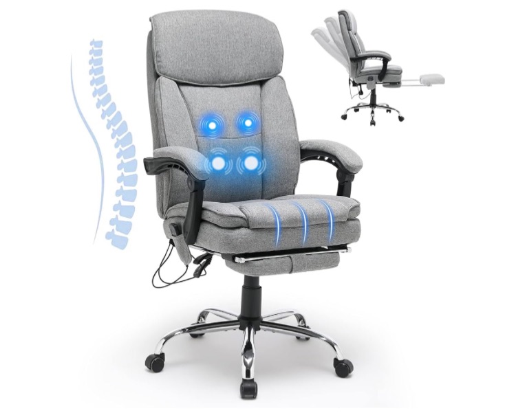 Photo 1 of 
HOMREST Reclining Office Chair with 4-Point