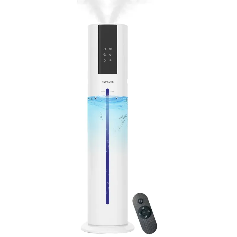 Photo 1 of ****PARTS ONLY, ITEM DOES NOT WORK ****HUMSURE Humidifier Suitable for Large Room, 2.4gal/9L Bedroom Silent Humidifier, 3-Speed Ultrasonic Cool Mist Humidifier, Timer, Aromatherapy Cotton, Remote Control, Sleep Mode, White
