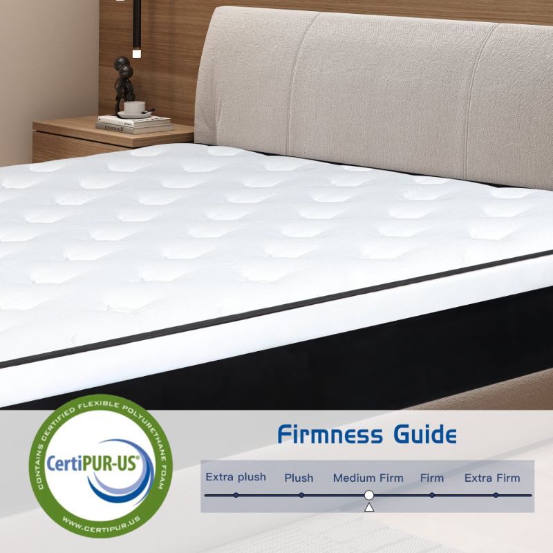 Photo 1 of 14 inch Queen Mattress,Hybrid Mattresses Medium Firm in a Box
