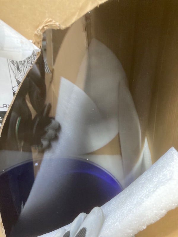Photo 1 of ****BOX 1 OF 3ONLY/JUST THE CYLINDER AQUARIUM/MISSING STAND AND STORAGE AND TOP/SOME SCRATCHES ON TANK****Penn-Plax Water World Luxury Large Cylinder Acrylic Aquarium with Built-in Stand and Storage Top – 360° View – Great for Freshwater and Saltwater Fis