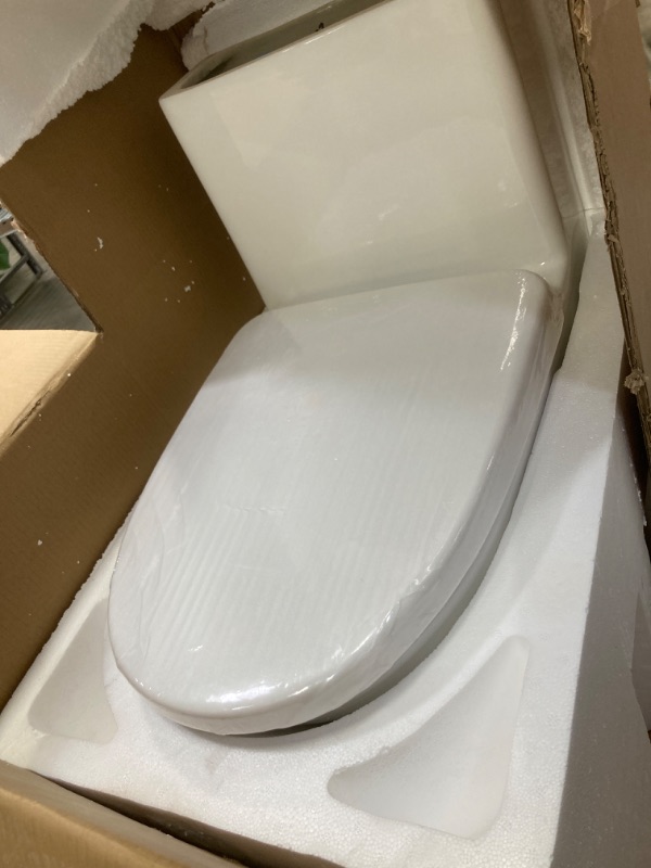 Photo 2 of ***MISSING PARTS***Swiss Madison SM-1T257 Sublime II Compact 24" Length One Piece Toilet Dual Flush 1.1/1.6 GPF with Side Holes, Glossy White