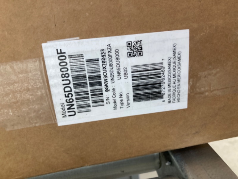 Photo 1 of ***parts only*** SAMSUNG 65-Inch Class 4K Crystal UHD DU8000 Series HDR Smart TV w/Object Tracking Sound Lite, Motion Xcelerator, Ultra Slim Design, Gaming Hub, Alexa Built-in (UN65DU8000, 2024 Model)