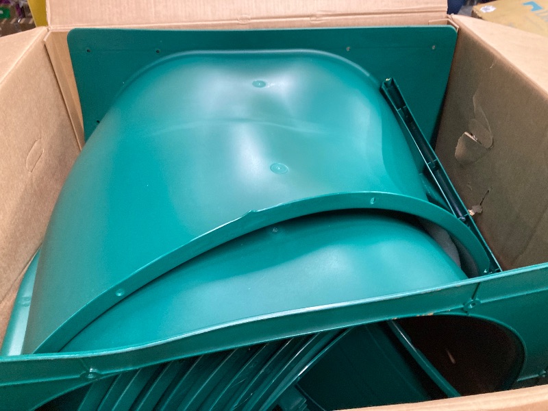Photo 1 of Swing-N-Slide WS 5040-G Quick Connect 5 Foot Turbo Tube Slide Plastic Enclosed Slide for 5 Foot Deck Heights, Green