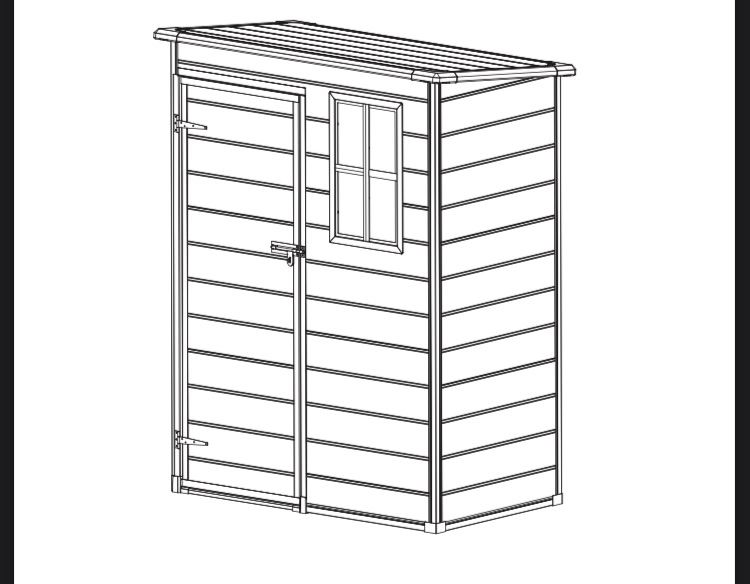 Photo 1 of **MISSING PARTS**Plastic garden shed 