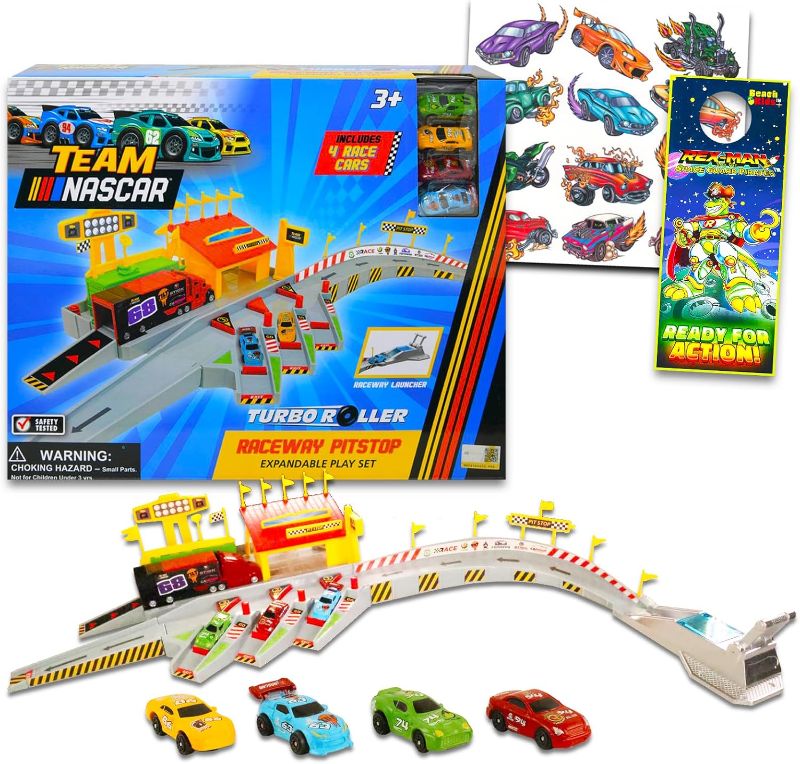 Photo 1 of == SIMILAR==Team Nascar Pit Stop Playset With Take Apart Car (84 Pieces)