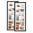 Photo 1 of 2 Pack 4x6 Collage Picture Frames, 12 Opening Black Photo Frame with Mat Horizontal and Vertical for Wall Mounted
