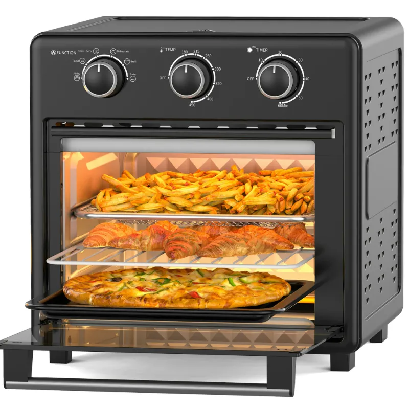 Photo 1 of ****LIGHT DOES NOT WORK****TaoTronics Air Fryer, 17QT Large Capacity Toaster Oven Countertop 6-in-1 Combo, Non-Stick, 1700W
