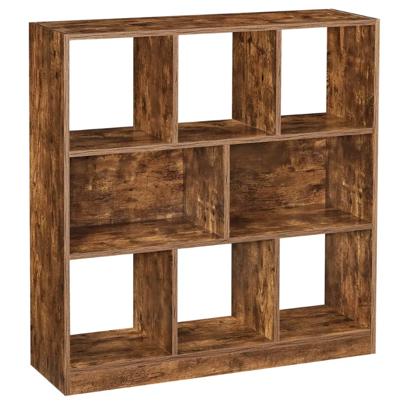 Photo 1 of 8-Cube Organizer, Modern Bookcase Storage for Livingroom Kidroom, Brown
