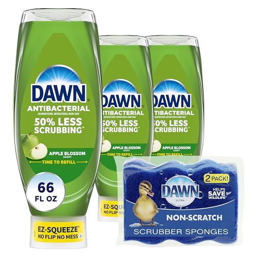 Photo 1 of Dawn Ultra Anti-Bacterial EZ-Squeeze Hand Soap, Apple Blossom, 3x22 Fl Oz