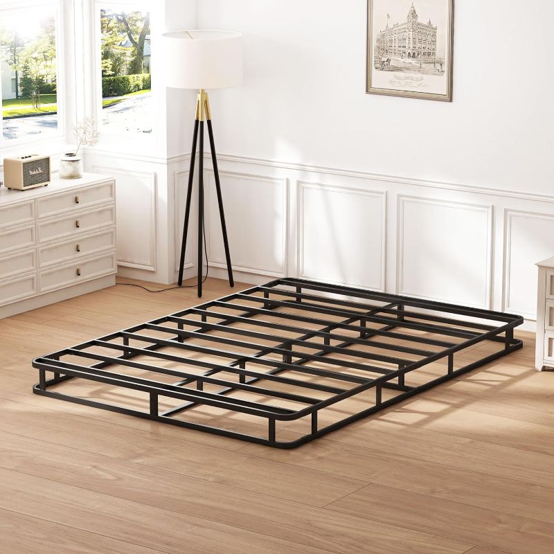 Photo 1 of  Spring 5 Inch, Heavy Duty Metal Box Spring Bed Base with Easy Assembly, Mattress Foundation Queen, Strong Metal Frame, Noise Free, 3000lbs Max Weight Capacity