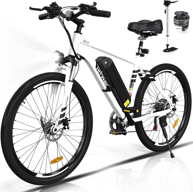 Photo 1 of colorway Electric Bike for Adults, 26" × 2.125/3.0/4.0 Fat Tire E Bike 12Ah/15Ah Removable Electric Bicycle, 500W/750W Mountain Bike Snow Beach Bicycle with 7 Gears, 