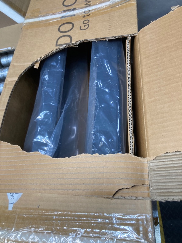 Photo 1 of APS 6-inch Stainless Steel (Black Flat Style) Running Boards Nerf Bars Compatible with Ford F150 2015-2025 SuperCrew Cab & F150 Lightning 2022-2025 & F-250 F-350 Super Duty 2017-2025 Crew Cab