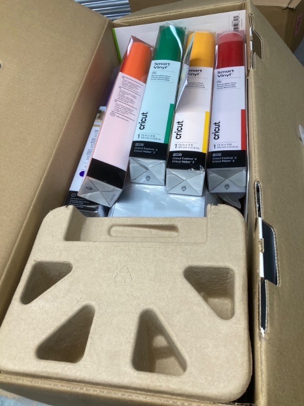 Photo 1 of Cricut Maker 3 - Smart Cutting Machine, 2X Faster & 10X Force, Matless Cutting with Smart Materials, Cuts 300+ Materials, Bluetooth Connectivity, Compatible with iOS, Android, Windows & Mac